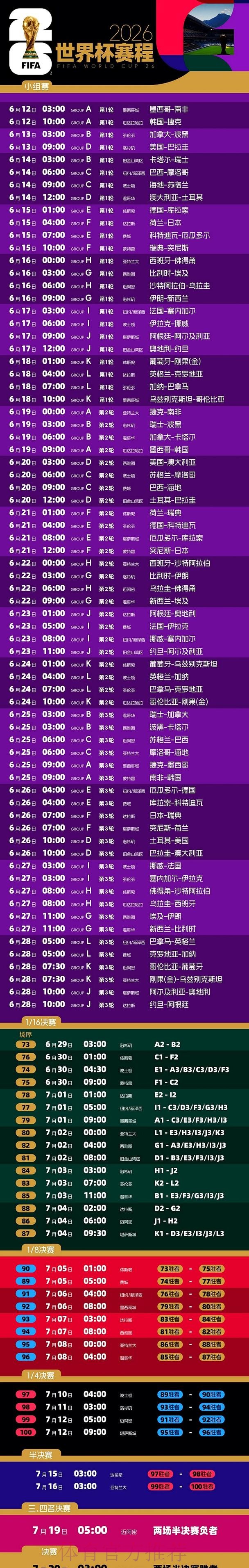 2026世界杯直播排行 2026世界杯直播排行